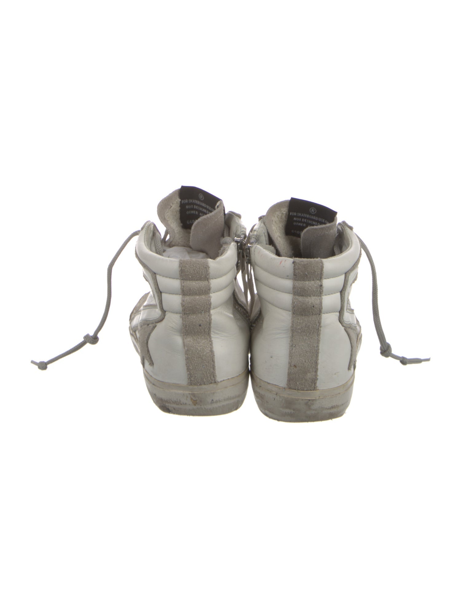 Golden Goose Leather Colorblock Pattern Sneakers